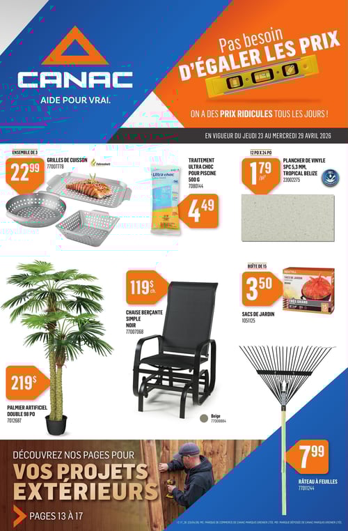 Circulaire Canac - Page 1