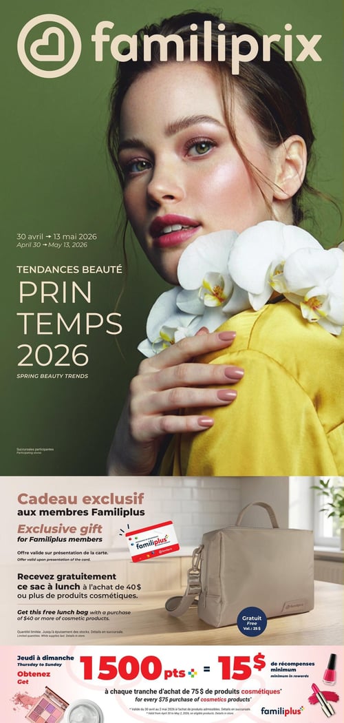 Circulaire Familiprix - Tendances Beauté Printemps 2026 - Page 1