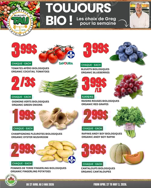 Circulaire TAU Marché d'alimentation Naturelle - Biologique - Page 1