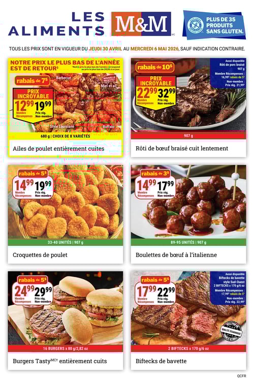 Circulaire Les Aliments M&M - Page 1