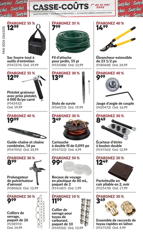 Circulaire Princess Auto - Casse-Coûts - Page 14