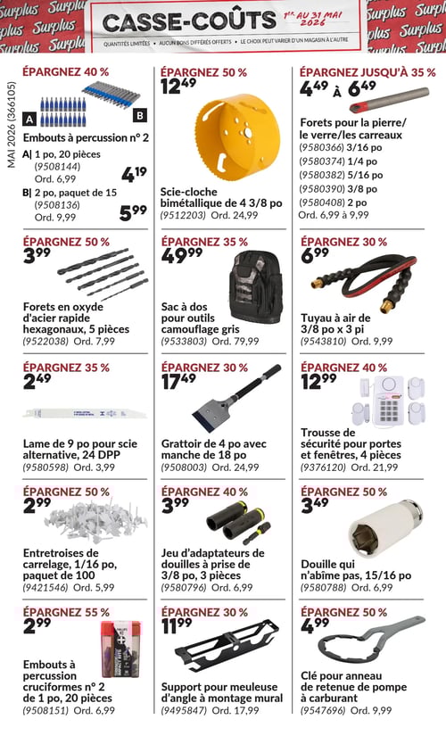 Circulaire Princess Auto - Casse-Coûts - Page 19