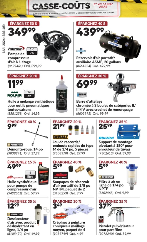 Circulaire Princess Auto - Casse-Coûts - Page 20