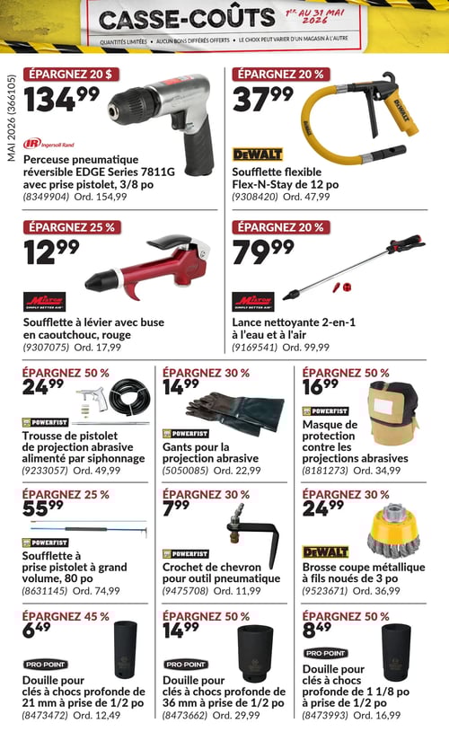 Circulaire Princess Auto - Casse-Coûts - Page 22