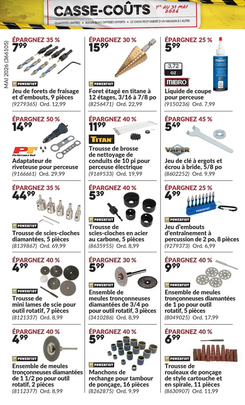 Circulaire Princess Auto - Casse-Coûts - Page 25