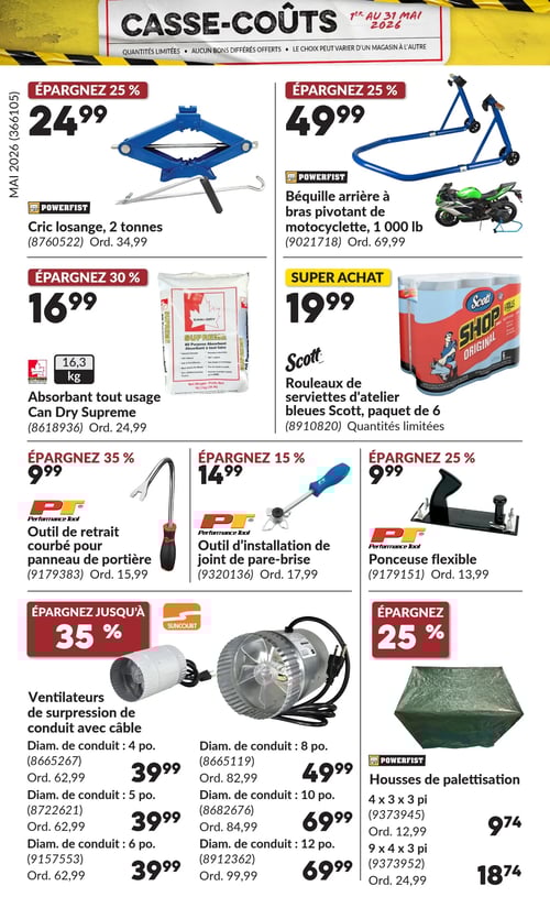 Circulaire Princess Auto - Casse-Coûts - Page 27