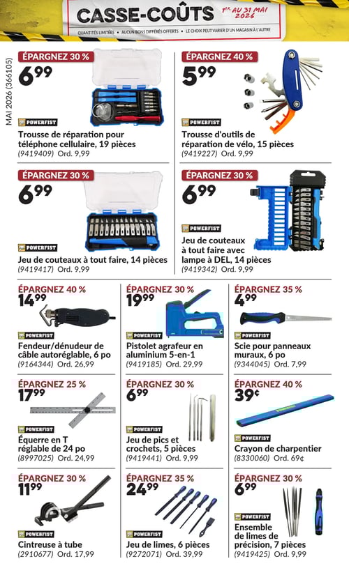 Circulaire Princess Auto - Casse-Coûts - Page 28