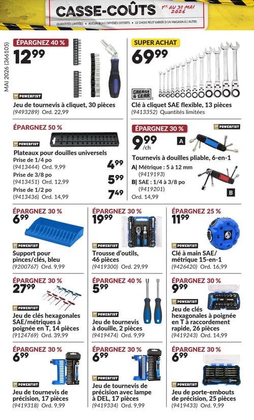 Circulaire Princess Auto - Casse-Coûts - Page 29