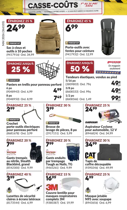 Circulaire Princess Auto - Casse-Coûts - Page 36