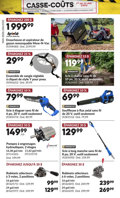 Circulaire Princess Auto - Casse-Coûts - Page 38