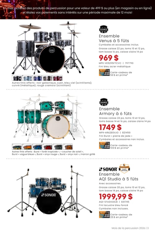 Circulaire Long & McQuade Instruments de Musique - Mois de la percussion - Page 3