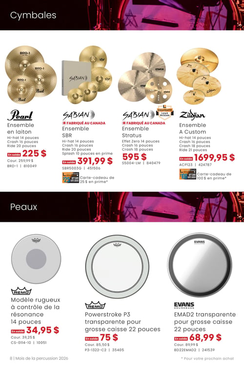 Circulaire Long & McQuade Instruments de Musique - Mois de la percussion - Page 8