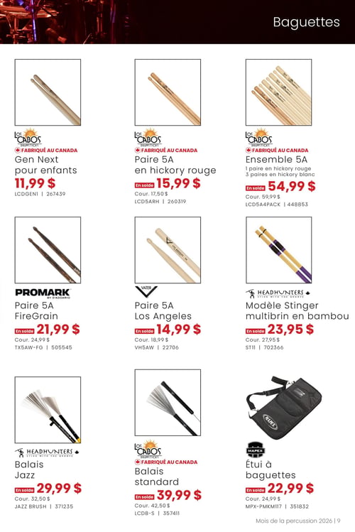 Circulaire Long & McQuade Instruments de Musique - Mois de la percussion - Page 9