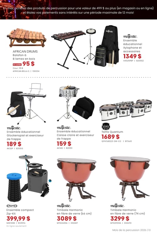Circulaire Long & McQuade Instruments de Musique - Mois de la percussion - Page 13