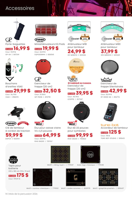 Circulaire Long & McQuade Instruments de Musique - Mois de la percussion - Page 14