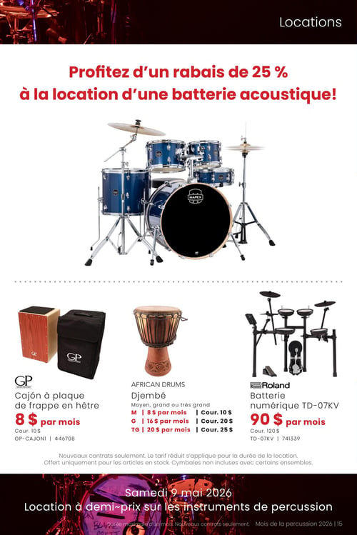 Circulaire Long & McQuade Instruments de Musique - Mois de la percussion - Page 15