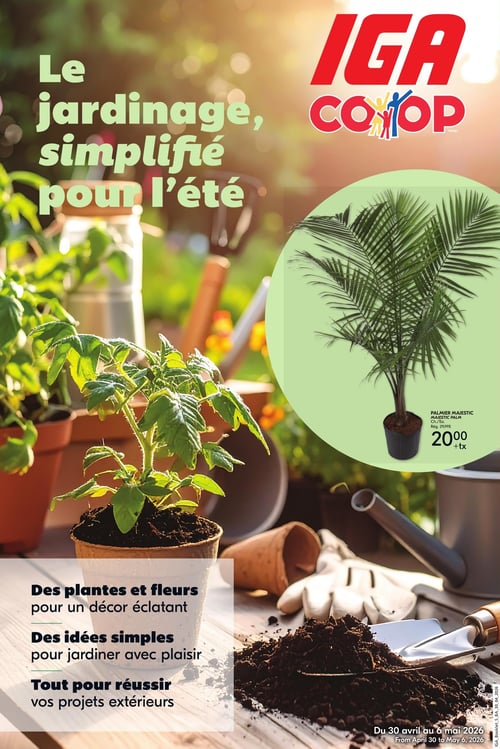 Circulaire IGA Coop - Nouveau Brunswick - Le jardinage simplifié pour l'été - Page 1