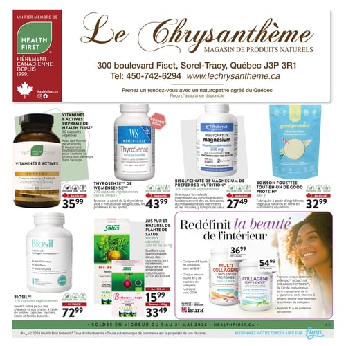 Circulaire Le Chrysanthème - Page 1