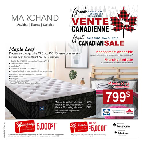 Circulaire Meubles Marchand - Matelas - Page 1