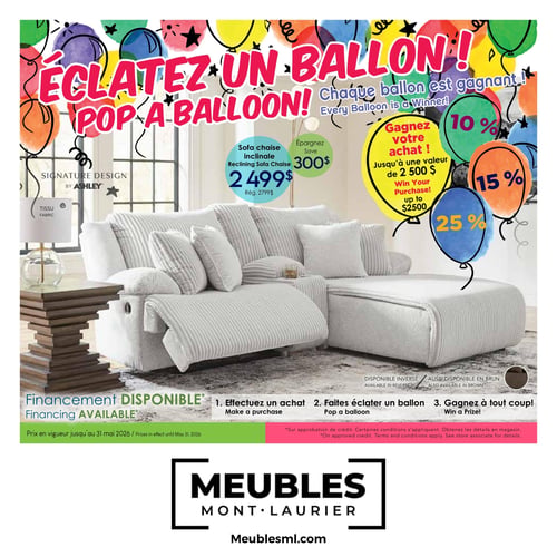 Circulaire Meubles Mont-Laurier - Page 1