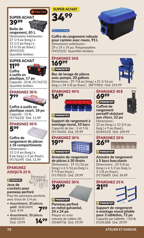 Circulaire Princess Auto - Page 84