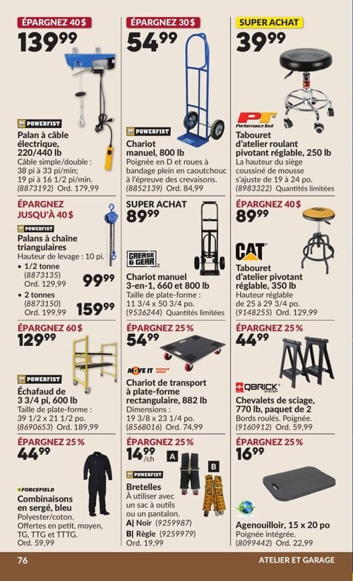 Circulaire Princess Auto - Page 86