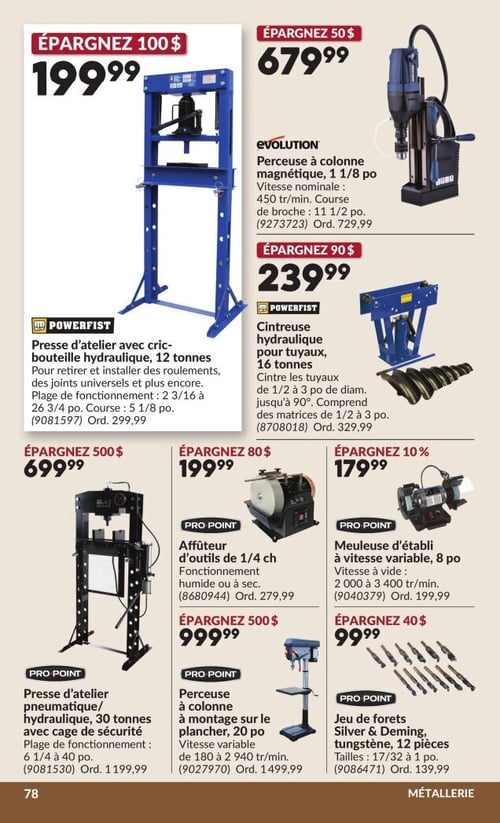 Circulaire Princess Auto - Page 88