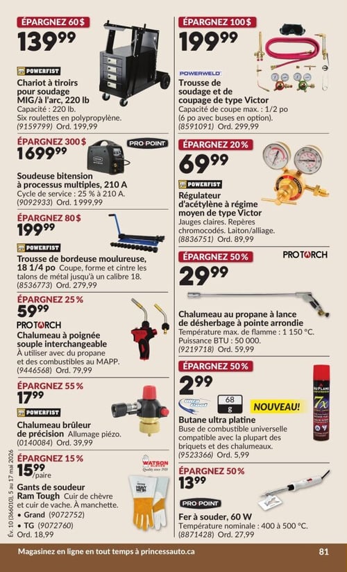 Circulaire Princess Auto - Page 91