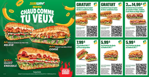 Circulaire Subway - Page 1