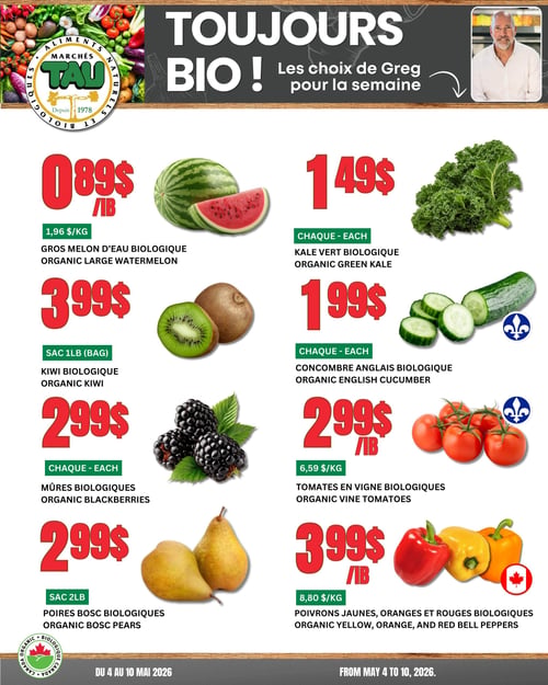 Circulaire TAU Marché d'alimentation Naturelle - Biologique - Page 1