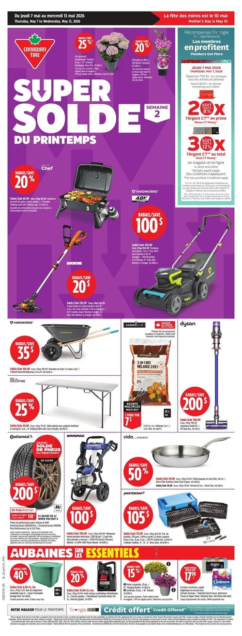 Circulaire Canadian Tire - Super Solde du Printemps - Page 1