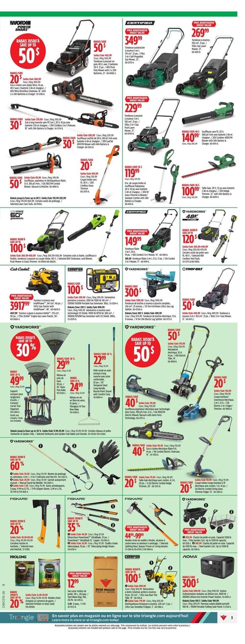 Circulaire Canadian Tire - Super Solde du Printemps - Page 3