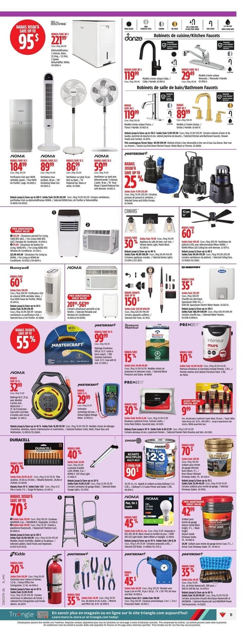 Circulaire Canadian Tire - Super Solde du Printemps - Page 11
