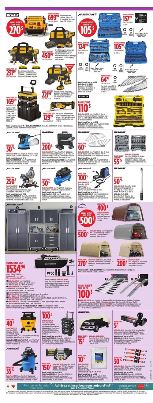 Circulaire Canadian Tire - Super Solde du Printemps - Page 12