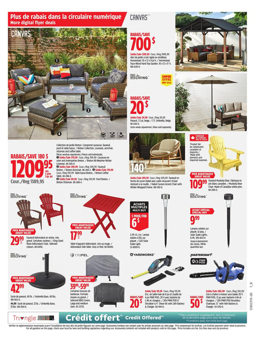 Circulaire Canadian Tire - Super Solde du Printemps - Page 20