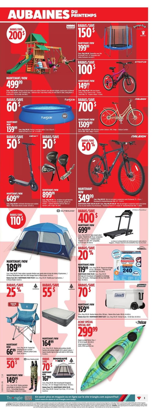 Circulaire Canadian Tire - Aubaines du Printemps - Page 3