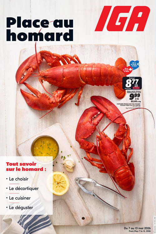 Circulaire IGA - Place au homard - Page 1