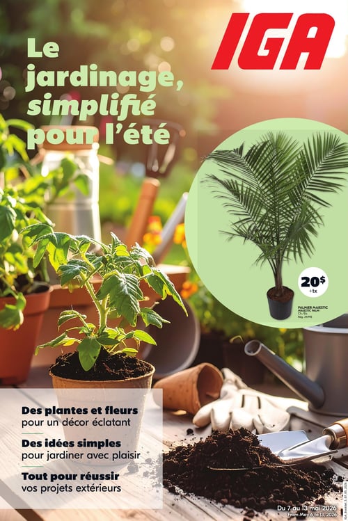 Circulaire IGA - Le jardinage simplifié pour l'été - Page 1