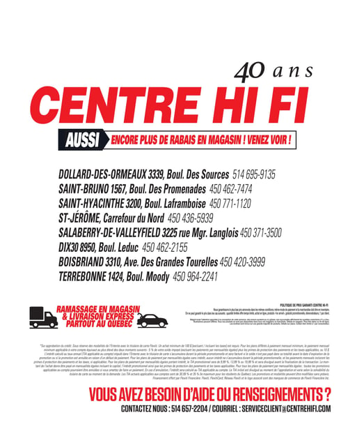 Circulaire Centre HI-FI - Page 84