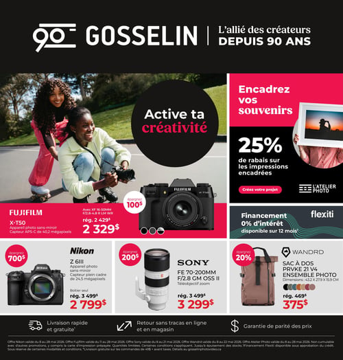 Circulaire Gosselin Photo - Active ta créativité - Page 1