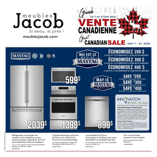 Circulaire ​Meubles Jacob - Vente Canadienne - Page 1