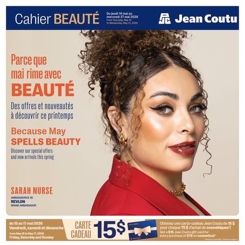 Circulaire Jean Coutu - Cahier Beauté - Page 1