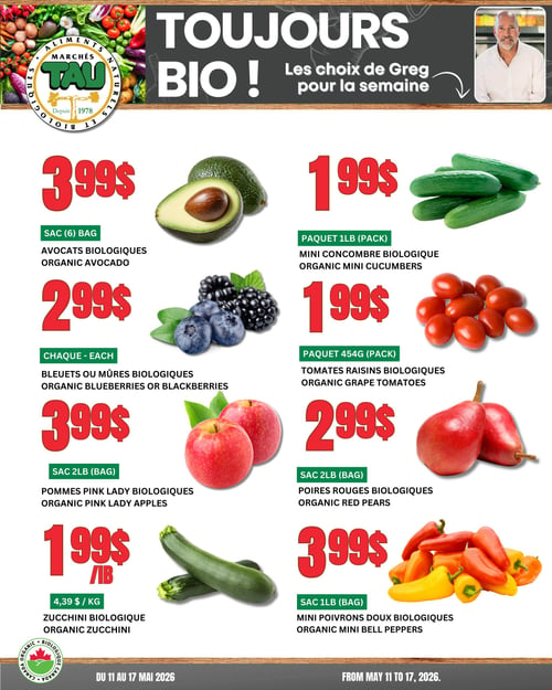 Circulaire TAU Marché d'alimentation Naturelle - Biologique - Page 1