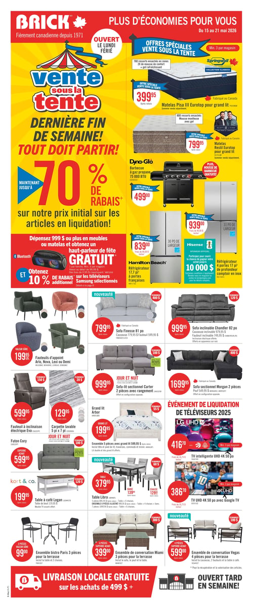 Circulaire Brick - Vente sous la tente - Page 1