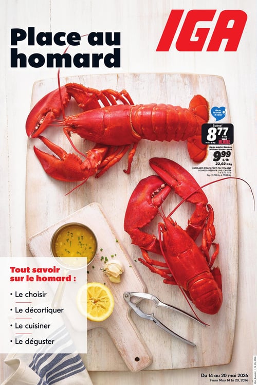 Circulaire IGA - Place au Homard - Page 1