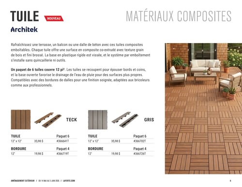 Circulaire Laferté - Catalogue 2026 Aménagement Extérieur - Page 6