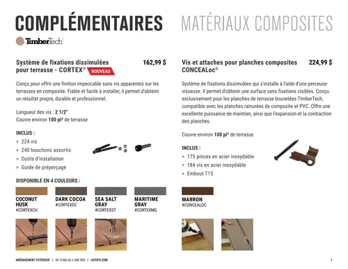 Circulaire Laferté - Catalogue 2026 Aménagement Extérieur - Page 7