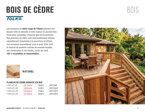 Circulaire Laferté - Catalogue 2026 Aménagement Extérieur - Page 11