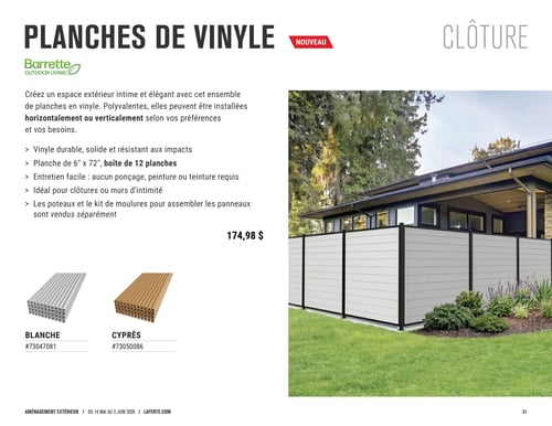 Circulaire Laferté - Catalogue 2026 Aménagement Extérieur - Page 31