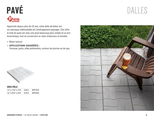 Circulaire Laferté - Catalogue 2026 Aménagement Extérieur - Page 38